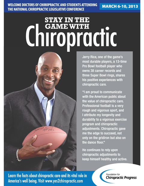 Super Bowl Champion Jerry Rice endorses chiropractic care